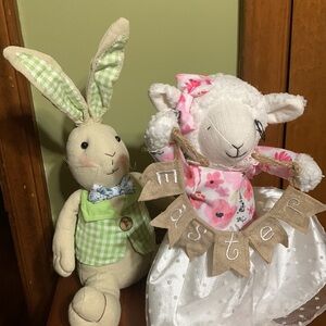 EASTER-Peter Rabbit & Spring Lamb - New Condition/ For Decorative Purposes Only!